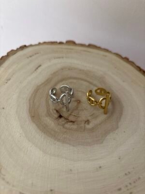 Bague Naya dorée ou argentée