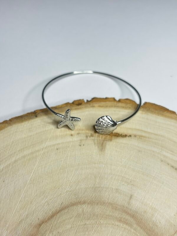 Bracelet jonc coquillage