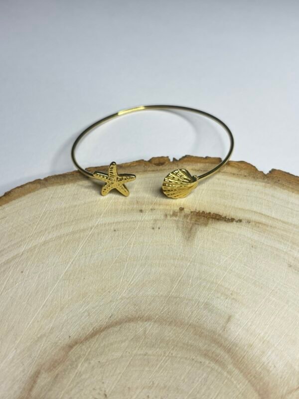 Bracelet jonc coquillage