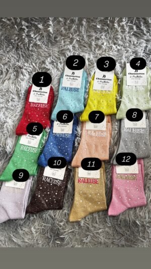 Chaussettes paillettes « Raleuse »